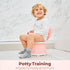 Portable Toddler Travel Potty with Silicone Insert Foldable Potty Chair for Car & Road Trips, Spill-Resistant Training