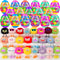 Holydeck 24 Pcs PreFilled Easter Eggs with Plush Toys Keychain Decoration Stuffed Toy