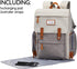Backpack Frank Mully Diaper Bag Large Multifunction Travel Baby Bag for Mom Dad Cream White