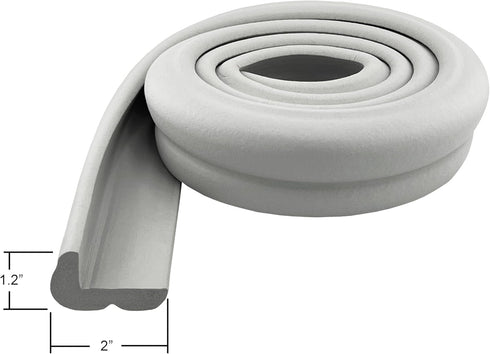 KidKusion Hearth Cushion, Made in USA, Taupe, 8.33 Ft Padding, Baby Proof Fireplace Bumper