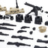 Weapons Pack Military Weapons Accessories WWII Soldier Model Toys Military Equipment Battle Blocks Bricks Children's Toys, Compatible with Mini Figure Brick Toy for Boys Age 3+