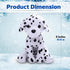 Plushland Realistic Stuffed Animal Puppy Dog, 10 Inches Holiday Plush Figures for Kids (Dalmatian-10'')