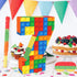 Lemicin 7 7th 16 10.6 3 Number Pinata Building Blocks with Pinata Stick Blindfold Birthday Party Decorations Happy