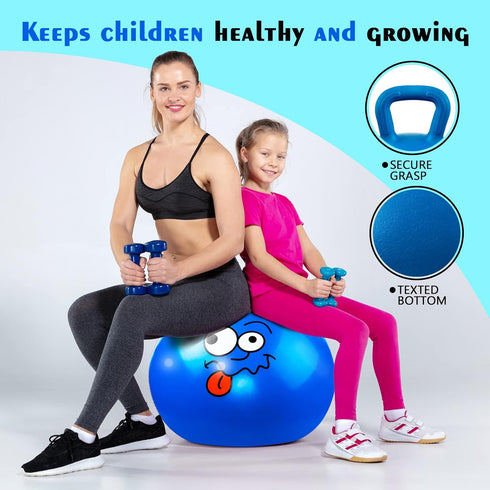 EVERICH TOY Hopper Ball, 18 Inches Bouncing Ball for Kids, Hoppity Hop Ball Toys with Handles