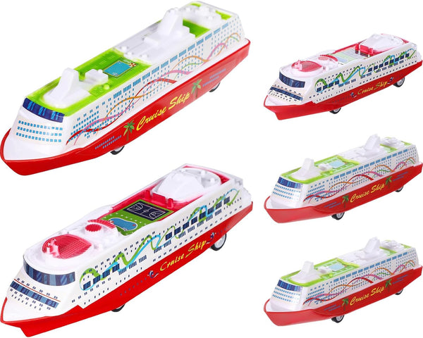 Toyvian 5Pcs Cruise Models Ocean Liner Collection Toy, Plastic Models Toys, Assorted Style, 6.3 X 1.77 X 1.26 inches
