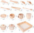 Montessori Sensory Bin Tools Toy with Wooden Box for Toddlers, Pretend Play Dish Toys, Kids Fine Motor Skills