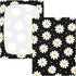 CZXW 52" 28" Black White Daisy Crib Sheets Fitted x Natural Cotton Soft & Breathable for Baby Crib Mattress