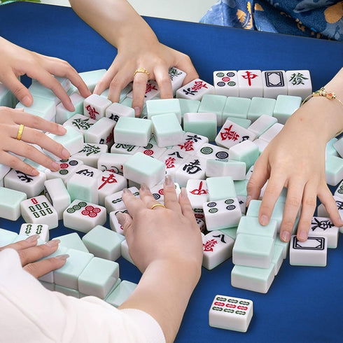 31.5 Inches) Mahjong Mat, Mahjong Table Mat with Black Carrying Bag,Rubber Anti Slip Game Mat and Noise Reducing Table