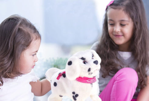 PowerTRC Cute Somersault Little Puppy Pet Toy Dog | Barks, Sits, Walks, and Flips