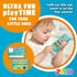 Pretend Toddler Play Phone, Learning Toy Set with Keyfob and Credit Cards, Kids Cellphone Toys for 1-3 Year Olds