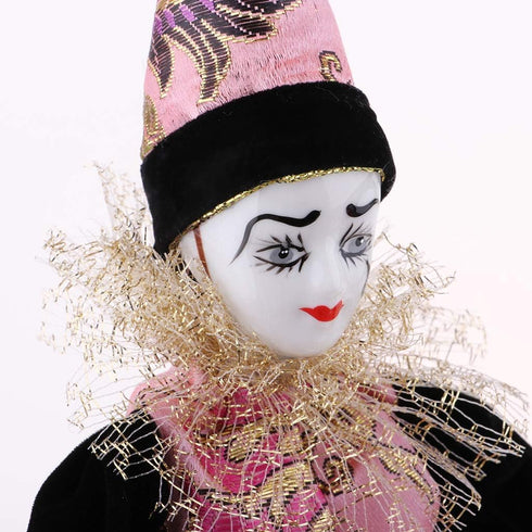 Clown Doll Halloween Decoration, 9-inch Clown Man Doll for Christmas, Birthday Gift