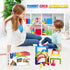 BOZE SUPOD 3 4 5 6+Years Set Toddler-19PCS Wooden Toys, Montessori Toys for Kids Old Boys Girls Rainbow Stacking Blocks