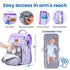 Backpack 16 Backpack Baby Shower Gifts for Mom - Diaper Bag - Organizer Pockets Baby Diaper Bag w/ Insulated Bottle