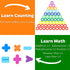 Wooden Montessori Toys for Kids, Toddler Number Puzzles Sorter, Counting Shape Stacker for Learning Education Math