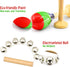 MUSICUBE 7 Pcs Musical Instrument Toys Set, Wooden Percussion Instruments for Toddler Birthday Gift