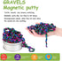 Alunmair 550pcs 4 1 Multicolor in Magnet Balls Desk Toys for Adults, Ferrite Crags Magnetic Putty Desk Fidget Toys