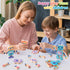 Playset, 3 4 5 6 KODATEK Wooden Snap-Together Building Toys, STEM Building Blocks, Take Apart Toys Fine Motor Skill