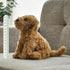 Bearington Dog Stuffed Animal - Realistic Plush Goldendoodle Labradoodle Dog Toy - Caramel 14 Inch