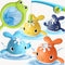 Baby Bath Toys - Magnet Fishing Game for 1-8 Year Olds, Bathtub Toys with Wind-up Whale, Fishing Pole & Net