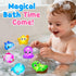 1-3, 1 2 3 3-5, 6 Pack Light Up Bath Toys for Kids Ages Pool Toys for Year Old Girl Boy, Water Activated Bath Toys