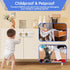 safeasy 10 Pack 10) Baby Sliding Cabinet Locks - Adjustable U Shaped Child Safety Locks,Childproof Latches for Kitchen