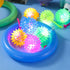 60 Sotiff Pcs Light up Ball Spiky LED Bouncy Ball Flashing Squeaky Multicolor Puffer Toy Rubber Sensory Toy Carnival