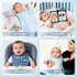 9pcs Golray Baby Shower Gifts for Boys Newborn Kit, Blanket/Elephant Soothe/Fabric Book/Bodysuit/Bib/Sock/Hat/Greeting