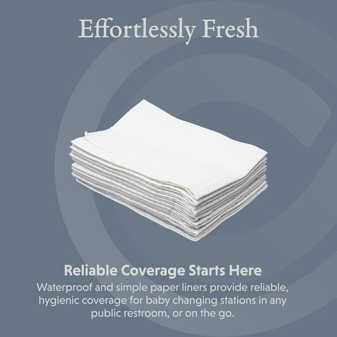 Commercial 2-ply, 500 Pack, 036-NWL Foundations Disposable, Moisture Resistant, Biodegradable, Baby Changing Station