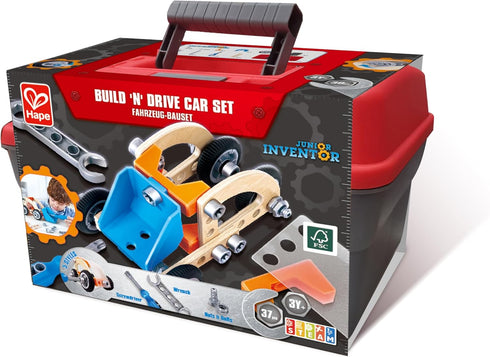 Hape Build 'n' Drive Car Set
