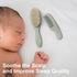 Set BumbleBee Newborn Baby Hair Brush & Comb - Wooden Brush with Soft Wool Bristles, Cradle Cap Brush for Boys, Girls