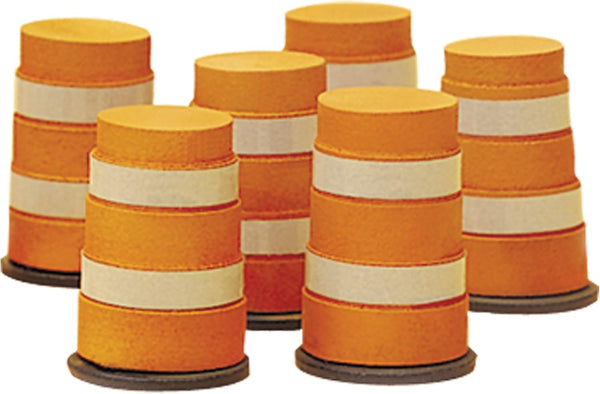 Lionel Electric O Gauge Model Train Accessories, Highway Barrels - Orange (Set