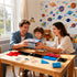30 Set, 3-8 VROGTIK Space Magnetic Tiles for Kids, Piece STEM Magnetic Building Blocks Rocket Ship Space Station