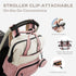Backpack, Backpack VONAL Diaper Bag Lightweight Baby Diaper Bags, Travel Large Diaper Bag with Changing Station, Pink