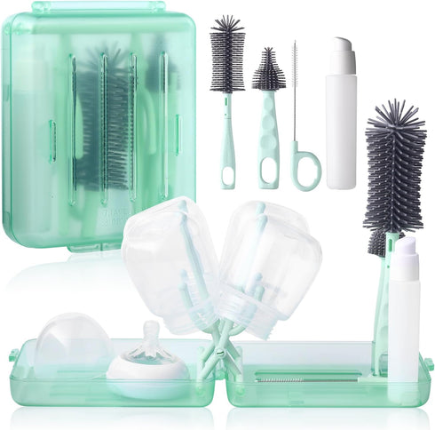Hranio Bottle Cleaner Brush Set Travel Bottle Cleaner Kit Portable Bottle Cleaning Kit