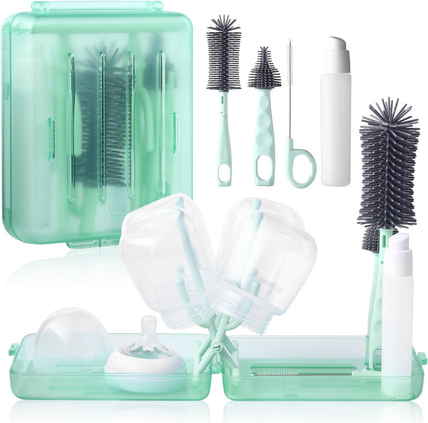 Hranio Bottle Cleaner Brush Set Travel Bottle Cleaner Kit Portable Bottle Cleaning Kit