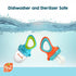 Solids/Frozen 6M+, 2-Pack RaZbaby Baby Fruit Feeder Pacifier, Infant Teether Toy BPA-Free, Safely Introduce Solids