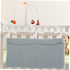 FAVOMOTO Bed Organizer Cotton Storage Bag with Double Slots for Efficient Diaper and Bottle Storage Portable Hanging