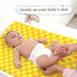 Xihaian 3 Pack 32''x16'' Baby Changing Pad Cover for Boys Girls Blue Sky and White Cloud Cow Print Nursery Diaper