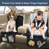2 Pack Car Seat Protector for Kids with Non-Slip Function and Seat Side Wings Made of Anti-Stain and Water Proof
