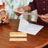 Pregnancy Test Keepsake Box Wooden Announcement Case for Parents Lidded Container to Store First Positive Test