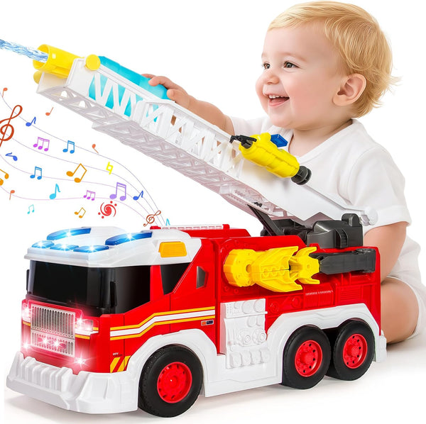 Large Fire Trucks Toys for Toddlers, Kids Toys for 3 4 5