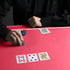 Jigitz Poker Mat - 70 x 35in Non-Slip Game Mat with Black Carrying Case for Card Games