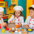 HANSGO Play Food Sets for Kids Kitchen, 6PCS Wooden Toy Food for Pretend Play Cooking DIY Early Development Skills