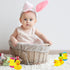 25-Pack Summer 2" (25-Pack) Easter Rubber Duck Toy Bunny Rabbit Duckies for Kids Easter Eggs, Bath Birthday Gifts Baby