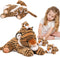 MaoGoLan 20" Tiger Stuffed Animals Set - Giant Stuffed Mommy Tiger with