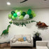 12 Inch Blue and Green Balloons, Navy Blue Dark Green Latex Balloons with Confetti for Birthday Jungle Party