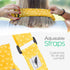 San Francisco Baby Nursing Cover Up, Breathable 360° Privacy Breastfeeding Blanket - Luxury Yellow