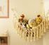 Stuffed Animal Toy Storage Hammock with LED Light - Macrame Jumbo Doll Corner Stuff Animals Organizer Decorations - Cute Hanging Plushie Net Kids Baby Nursery Bedroom Room Decor by TCGPRO