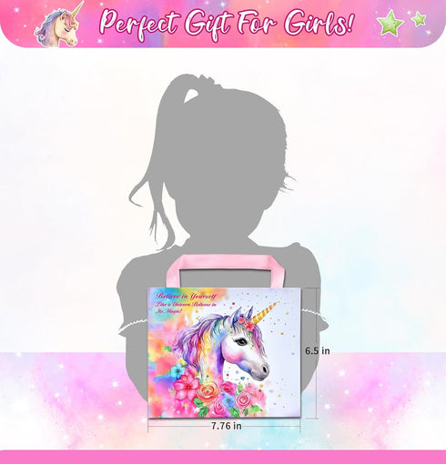 Girls Charm Bracelet Making Kit - Unicorn Jewelry Supplies DIY Art Craft Set for Kids Age 6-12 Birthday Gifts