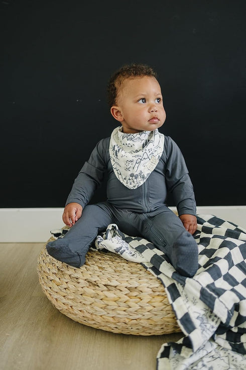 3 pack, Set Mebie Baby Muslin Cotton Bib, Baby Bib for Burp, Spit Up, Drool, Bandana Bibs for Baby Boy or Baby Girl